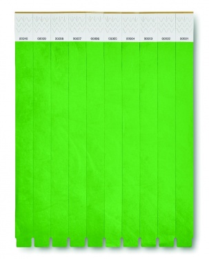 Logo trade promotional items picture of: One sheet of 10 wristbands