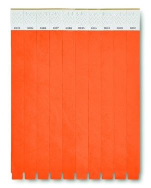 Logo trade corporate gifts image of: One sheet of 10 wristbands