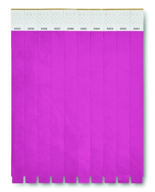 Logotrade promotional giveaway picture of: One sheet of 10 wristbands