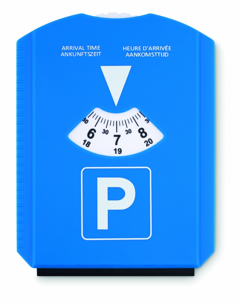 Logo trade promotional giveaways image of: Ice scraper in parking card