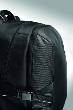 Logo trade promotional items image of: Polyester laptop backpack