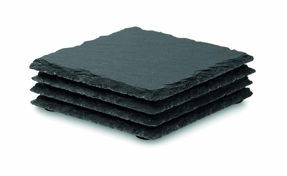 Logotrade promotional merchandise image of: Slate coasters with EVA bottom