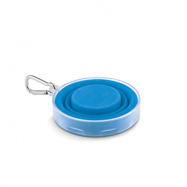 Logo trade corporate gifts image of: Silicone foldable cup