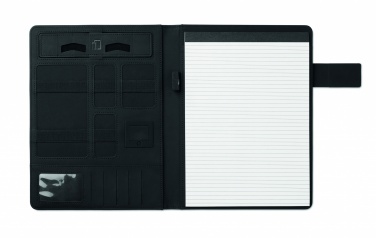Logo trade promotional gifts image of: A4 folder with power bank