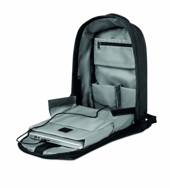 Logo trade advertising product photo of: 2 tone backpack incl USB plug