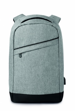 Logo trade advertising product photo of: 2 tone backpack incl USB plug