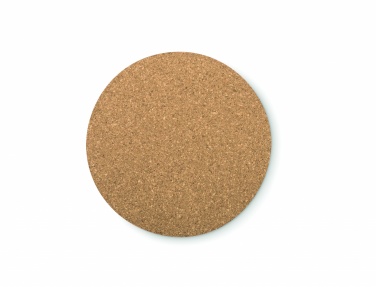 Logo trade promotional giveaways image of: Round cork coaster