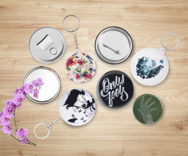 Logo trade promotional products image of: Pin button