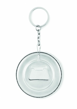 Logo trade promotional gift photo of: Key ring with bottle opener Madona