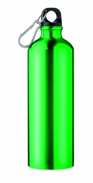 Logotrade corporate gift picture of: Single-walled 750 ml aluminum bottle with a carabiner and customizable printing