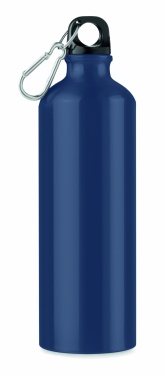 Logo trade promotional product photo of: Single-walled 750 ml aluminum bottle with a carabiner and customizable printing