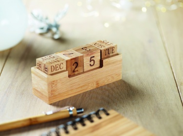 Logotrade business gift image of: Bamboo calendar