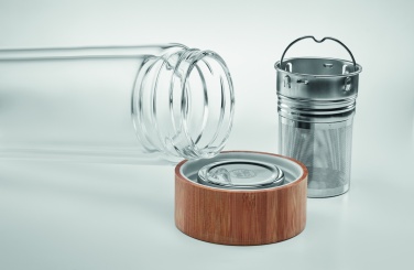 Logo trade advertising products picture of: Double wall glass bottle 400ml München