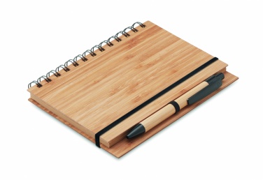 Logotrade business gifts photo of: Bamboo notebook with pen lined BAMBLOC