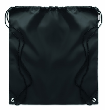 Logo trade promotional giveaways image of: 190T RPET drawstring bag
