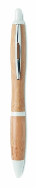 Logotrade promotional giveaway picture of: Ballpoint pen made of ABS and bamboo