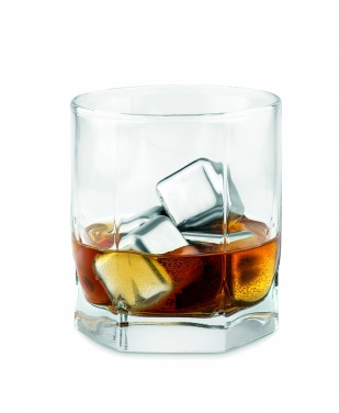 Logotrade promotional merchandise picture of: Set of 4 SS ice cubes in pouch