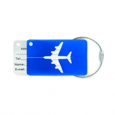 Logotrade promotional item picture of: Aluminium luggage tag
