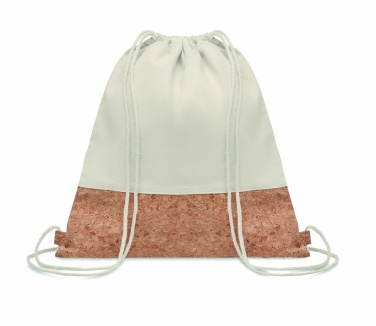 Logo trade promotional giveaways picture of: 160gr/m² cotton drawstring bag