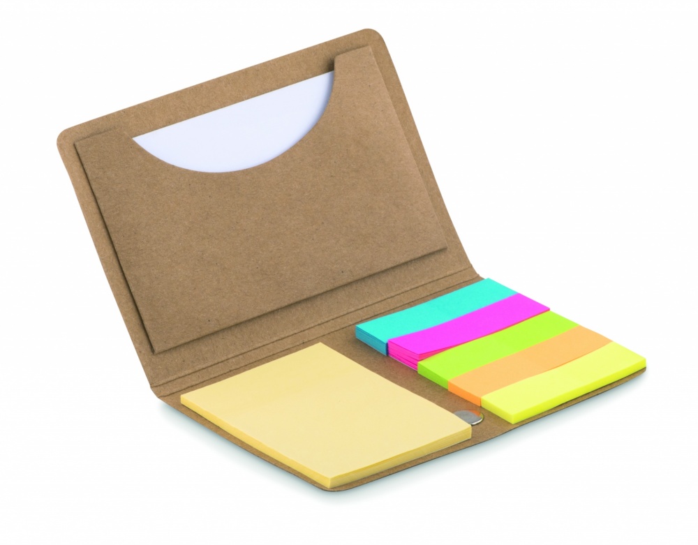 Logo trade promotional giveaways picture of: Card holder with memo set