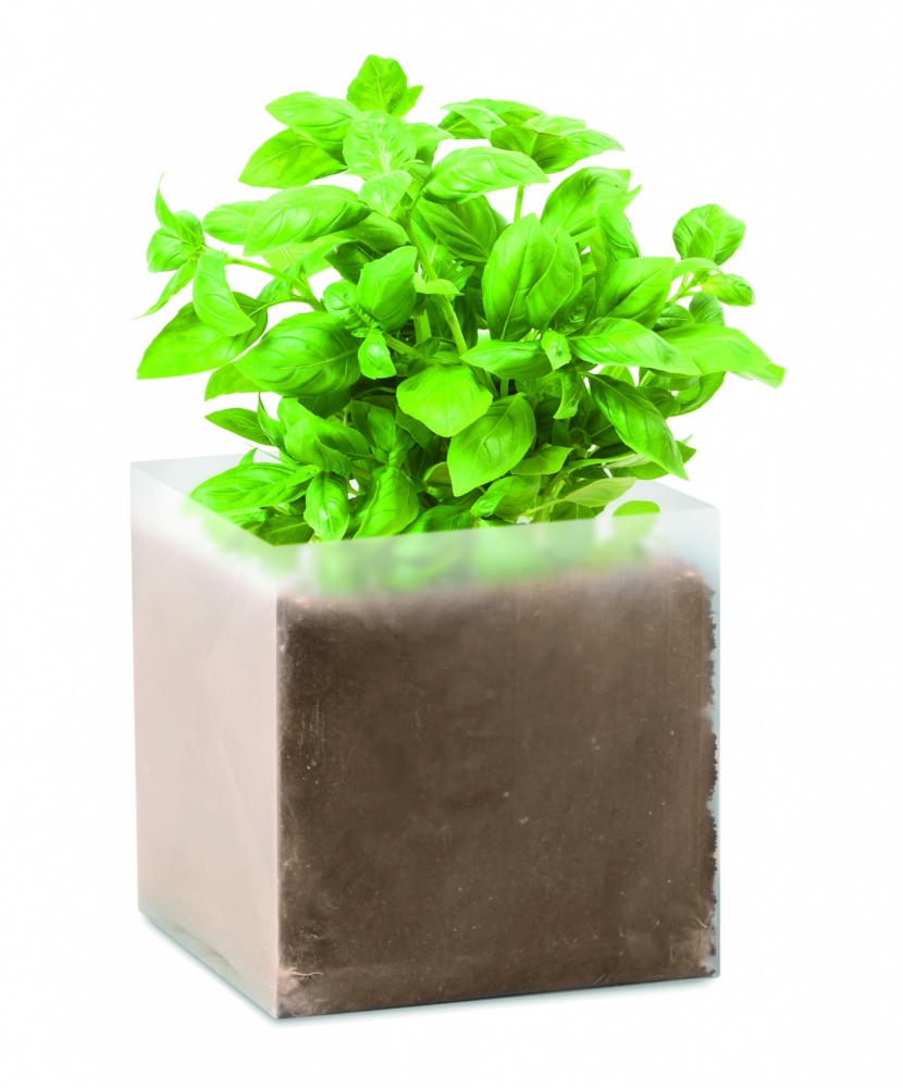 Logotrade corporate gifts photo of: Compost with seeds "BASIL"