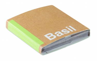 Logo trade promotional gifts picture of: Compost with seeds "BASIL"