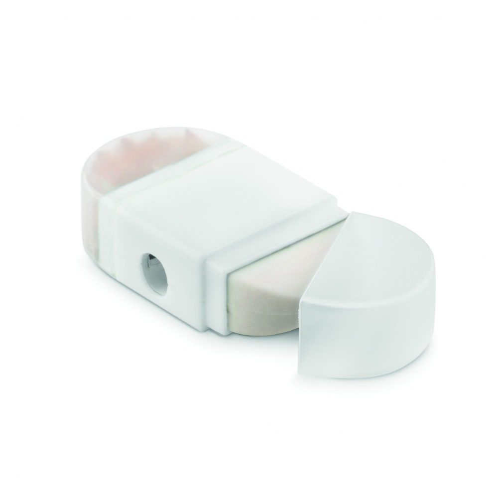 Logo trade promotional merchandise picture of: Sharpener and eraser