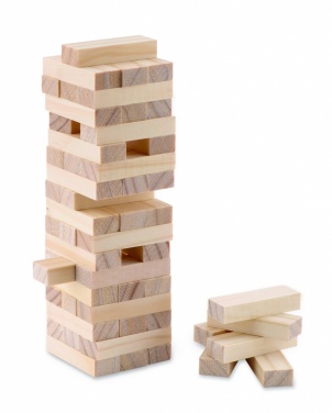 Logotrade promotional item picture of: Tower game in cotton pouch