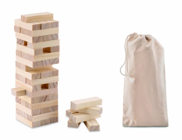 Logotrade promotional giveaway picture of: Tower game in cotton pouch