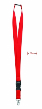 Logotrade promotional merchandise photo of: Lanyard with metal hook 25mm