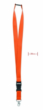 Logo trade promotional items picture of: Lanyard with metal hook 25mm