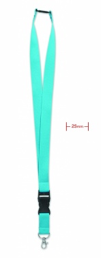 Logotrade advertising products photo of: Lanyard with metal hook 25mm