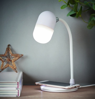 Logotrade promotional merchandise photo of: Wireless charging lamp speaker