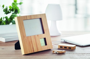 Logo trade promotional product photo of: Photo frame with weather statio