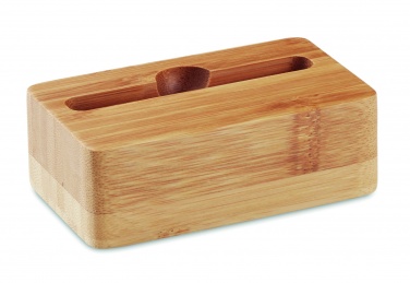 Logotrade promotional items photo of: Bamboo phone stand-amplifier CARACOL