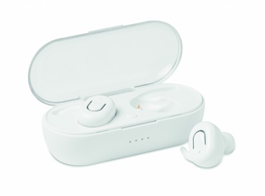 Logo trade promotional gifts picture of: TWS earbuds with charging box