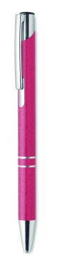 Logo trade corporate gifts image of: Wheat Straw/ABS push type pen