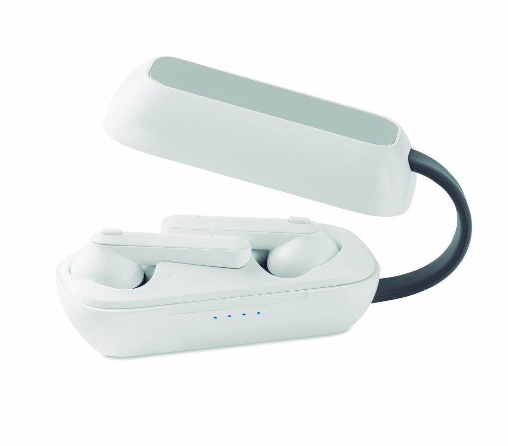 Logo trade business gifts image of: TWS wireless charging earbuds