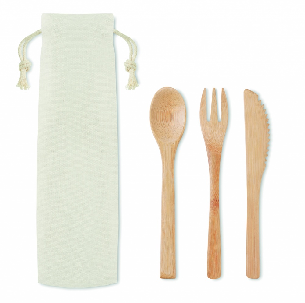 Logotrade advertising product picture of: Bamboo cutlery set