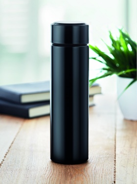 Logo trade promotional items image of: Bottle with touch thermometer