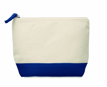 Logo trade promotional gift photo of: Bicolour cotton cosmetic bag