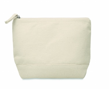 Logotrade promotional item picture of: Bicolour cotton cosmetic bag