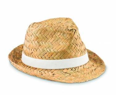 Logo trade promotional giveaways image of: Natural straw hat