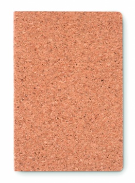 Logotrade promotional merchandise picture of: A5 cork notebook 96 lined