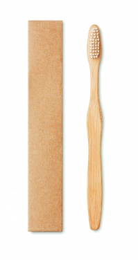 Logotrade promotional item picture of: Bamboo toothbrush in Kraft box