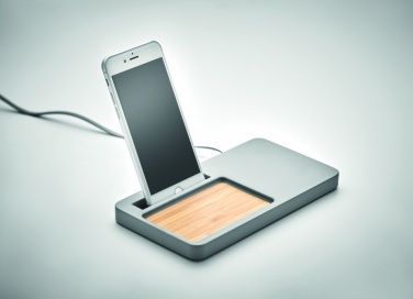Logo trade corporate gifts image of: Wireless charging organizer10W