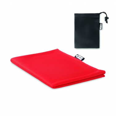 Logo trade promotional items image of: RPET sports towel and pouch