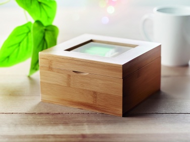 Logo trade promotional products image of: Bamboo tea box