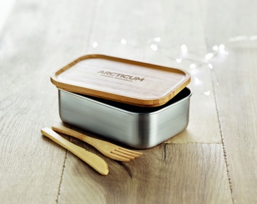 Logotrade advertising products photo of: Stainless steel lunchbox 600ml