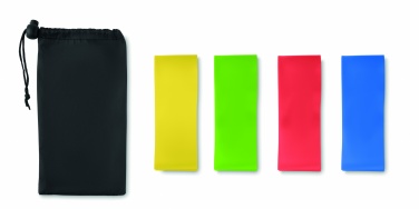 Logo trade corporate gifts picture of: Set of 4 TPE fitness bands